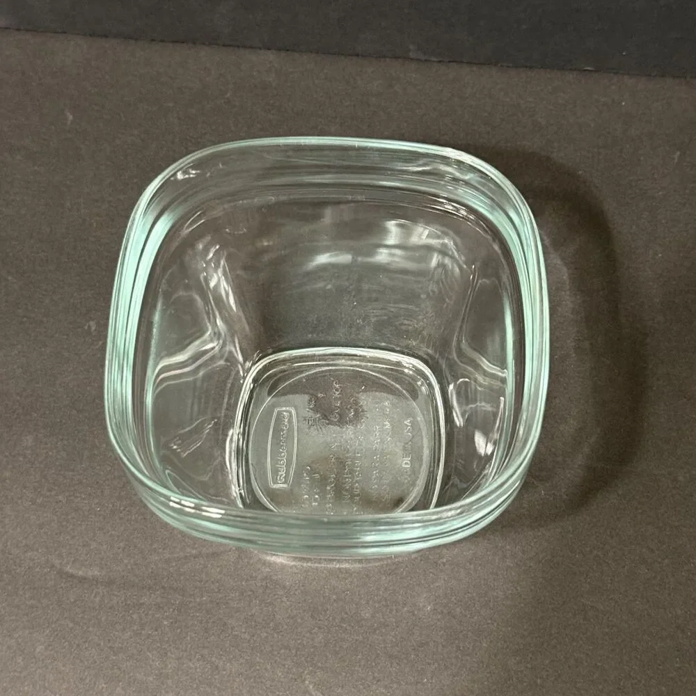 Rubbermaid Glass 1.5 cup Food Storage Container Bowl NO Lid 7N61 Discontinued